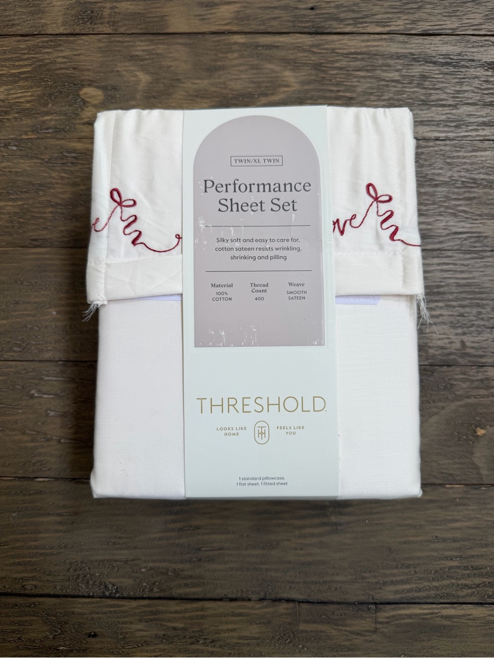Threshold performance sheet set size twin/xl twin-white
New